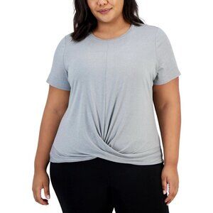 ID Ideology Women Regular fit Short Sleeve T-Shirt Shirt Grey Solid